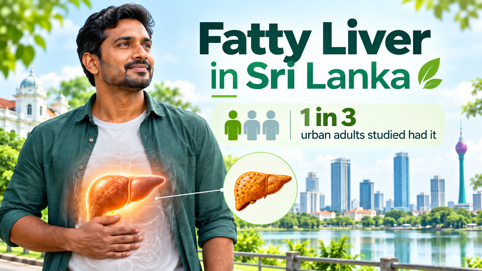 1 in 3 Urban Sri Lankan Adults Studied Had Fatty Liver. Could You Have It Without Knowing?
